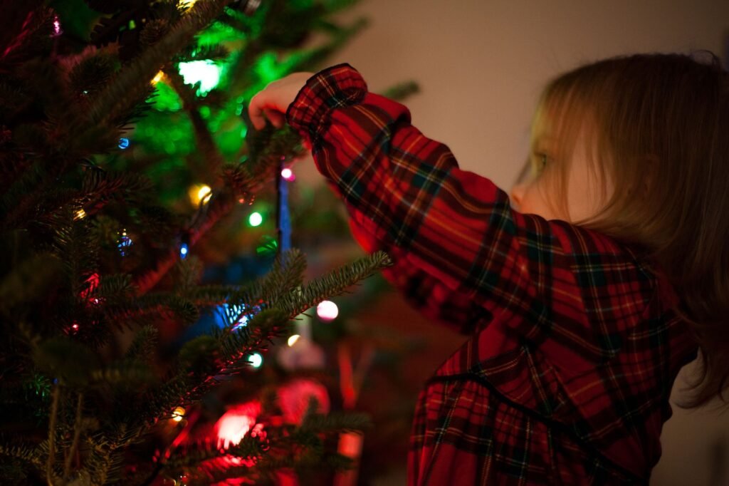 Yearly traditions like a holiday lights drive often become favorite childhood memories