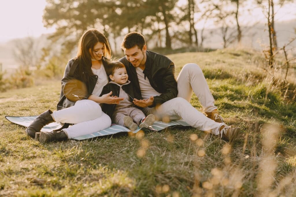 A family cherishing quality moments during a fun activity together