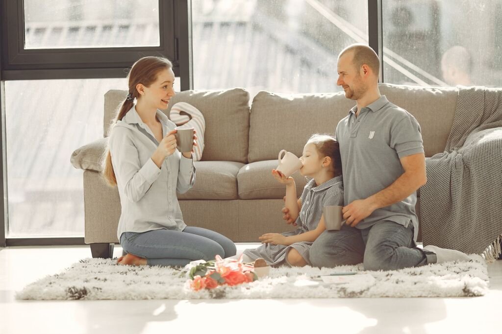 A family enjoys quality time together, reinforcing their bond and communication