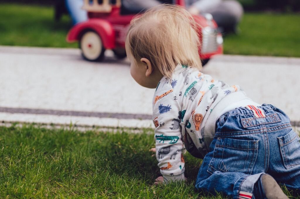A toddler learns effective discipline strategies through engaging activities