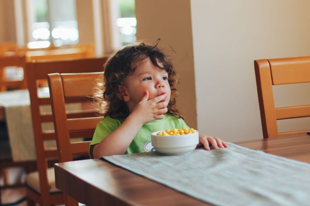 A variety of healthy snacks arranged for toddlers