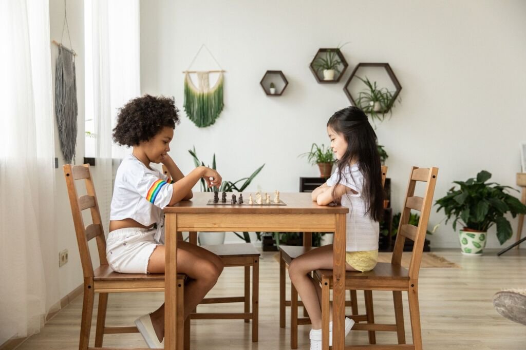 Toddlers engaging in colorful matching games while learning